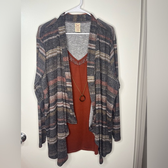 FADED GLORY woman’s two in one cardigan - Picture 1 of 6